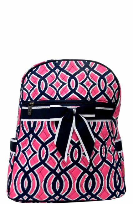 Quilted Backpack-BIA2828/NAVY